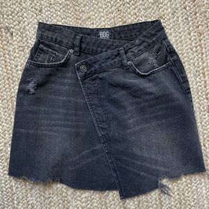 BDG Asymmetric Denim Mini Skirt